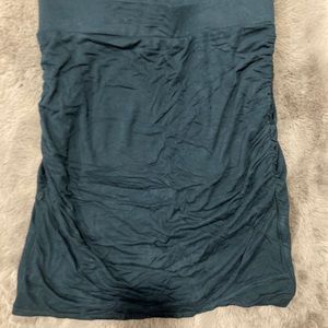 Banana Republic Teal stretchy, ruched pencil skirt